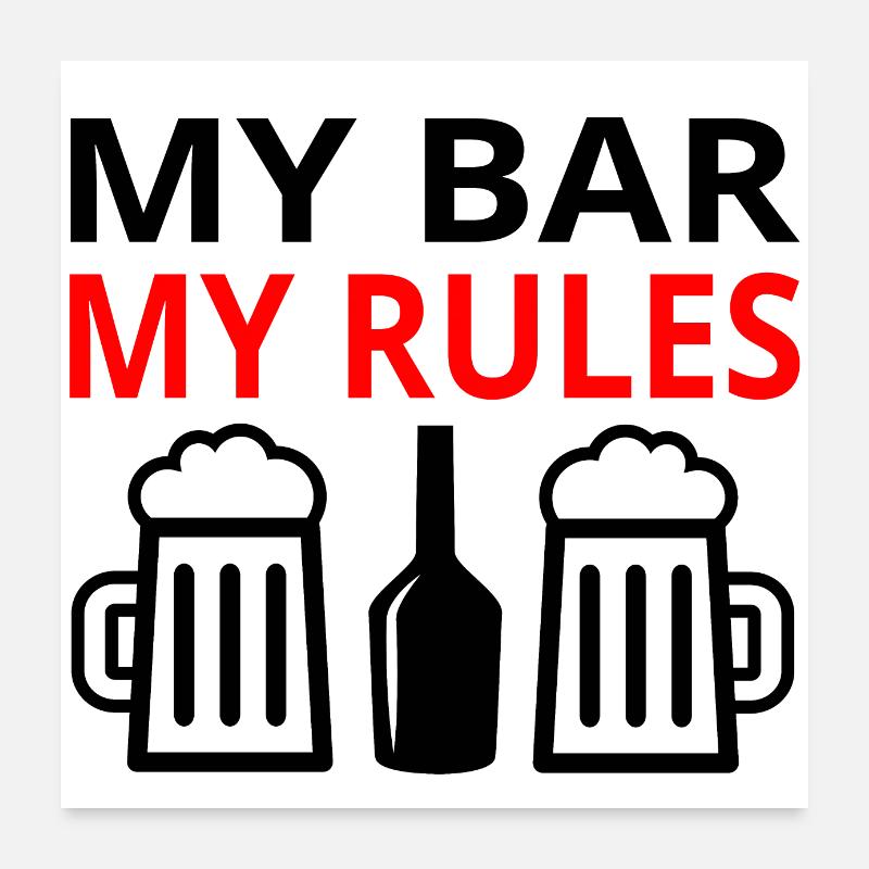 Bar Poster 24" x 24" (60x60 cm)