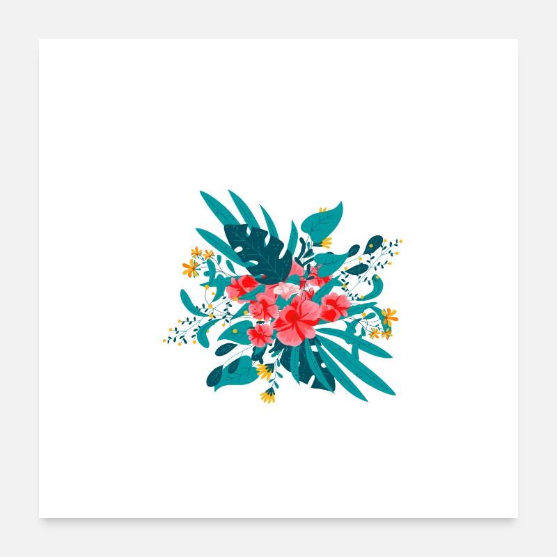 letter Y flowered Poster 24" x 24" (60x60 cm)