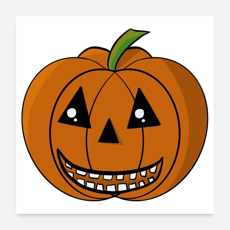 Smiling pumpkin Poster 24" x 24" (60x60 cm)
