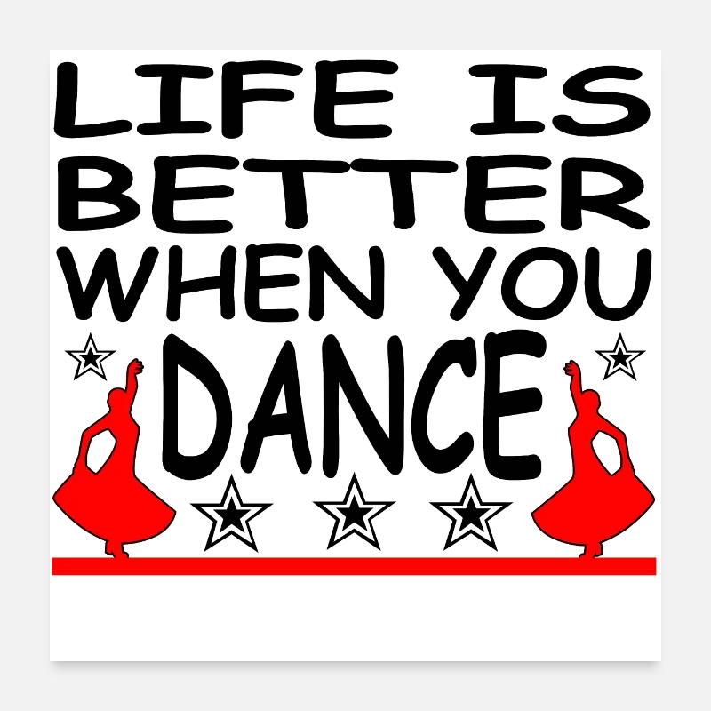 Dance Poster 24" x 24" (60x60 cm)