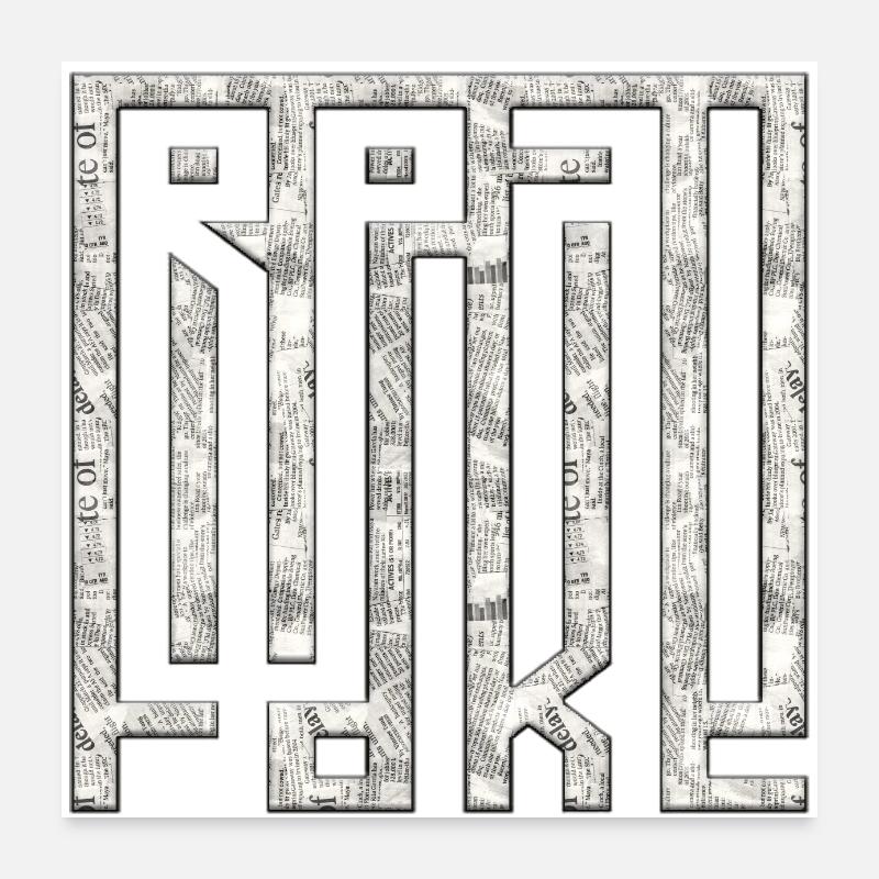 penser fausses pensées positives méditation heureuse Poster 60 x 60 cm