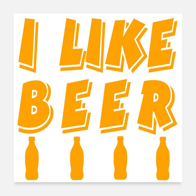 Bier Poster 60x60 cm