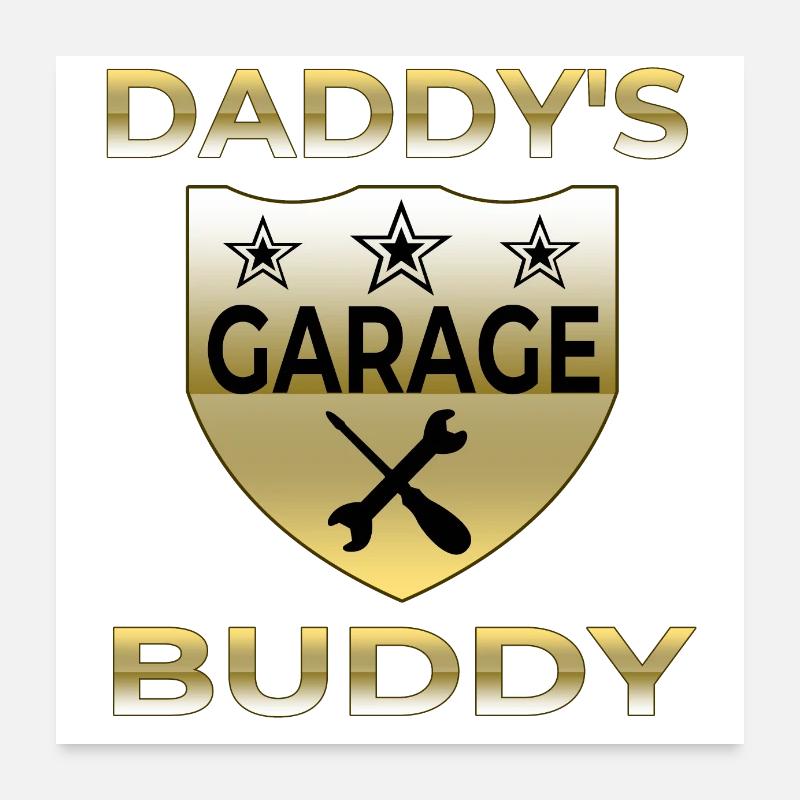 Garage - Poster 60 x 60 cm - blanc