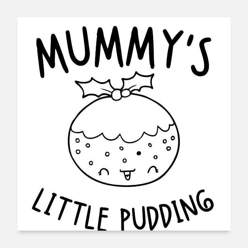 Le petit pudding de maman Poster 60 x 60 cm