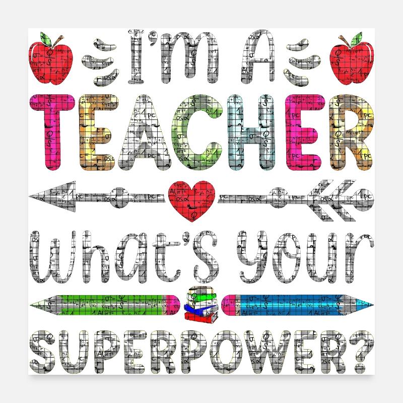 Étudiant 2023 Diplôme d’école d’enseignant d’étudiant du secondaire Poster 60 x 60 cm