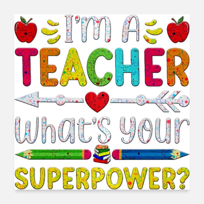 Étudiant 2023 Diplôme d’école d’enseignant d’étudiant du secondaire Poster 60 x 60 cm