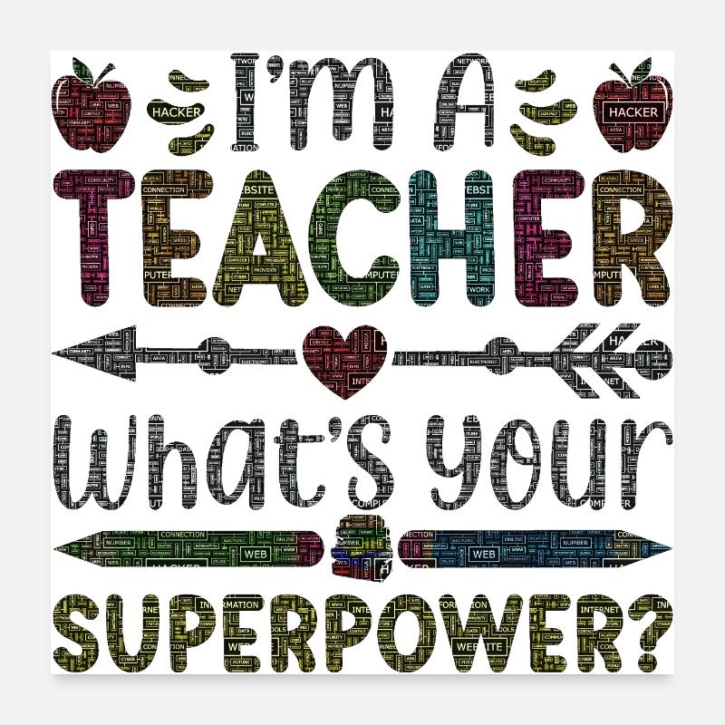 Student 2023 High School Student Teacher School Degree Poster 60x60 cm