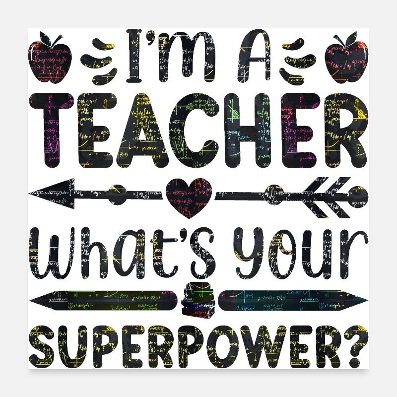 Étudiant 2023 Diplôme d’école d’enseignant d’étudiant du secondaire Poster 60 x 60 cm