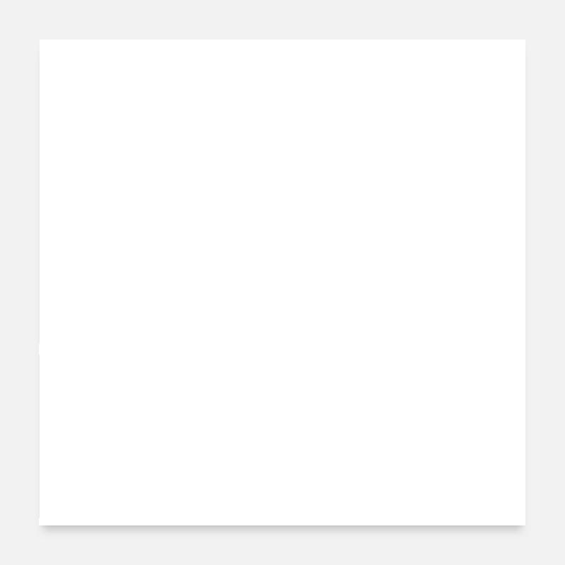 Warum Be Poster 60x60 cm