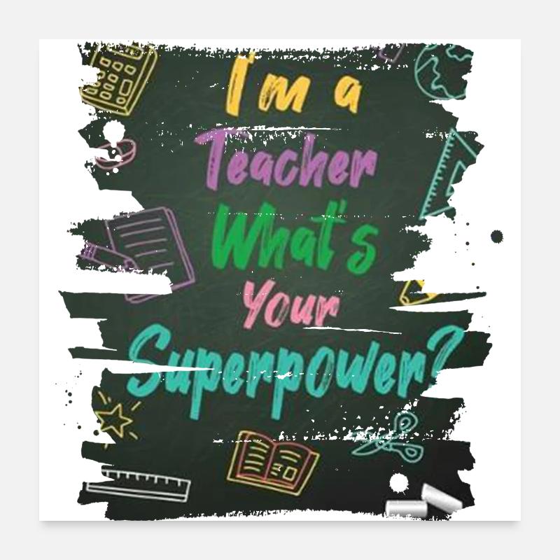 Student 2023 High School Student Teacher School Degree Poster 60x60 cm
