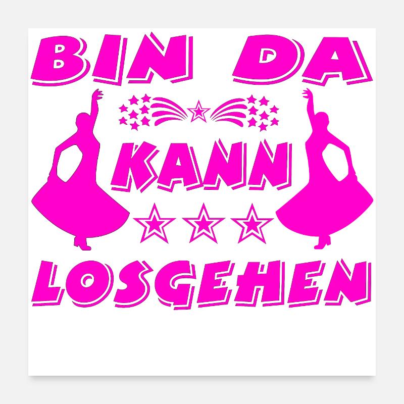 Tanzen Poster 60x60 cm