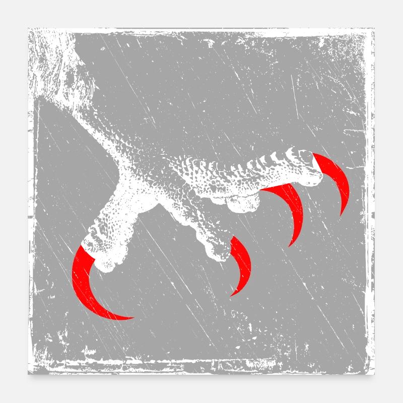 Adlerkralle Poster 60x60 cm