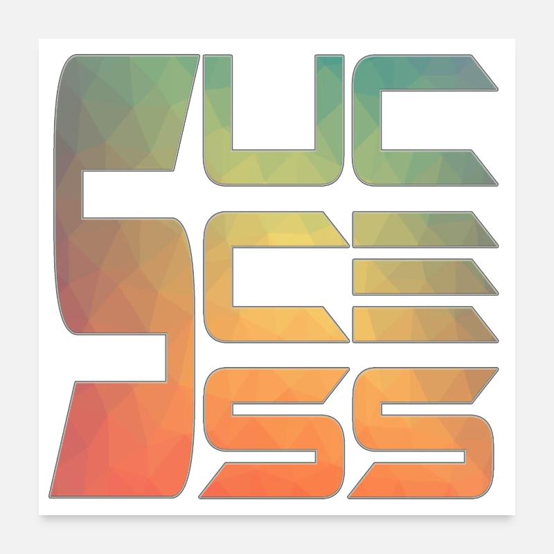 SUCCÈS / ERFOLG Poster 60 x 60 cm