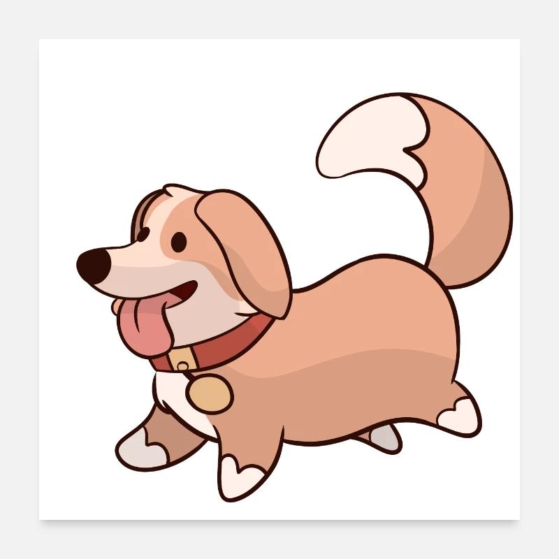 Cute dog Poster 24" x 24" (60x60 cm)