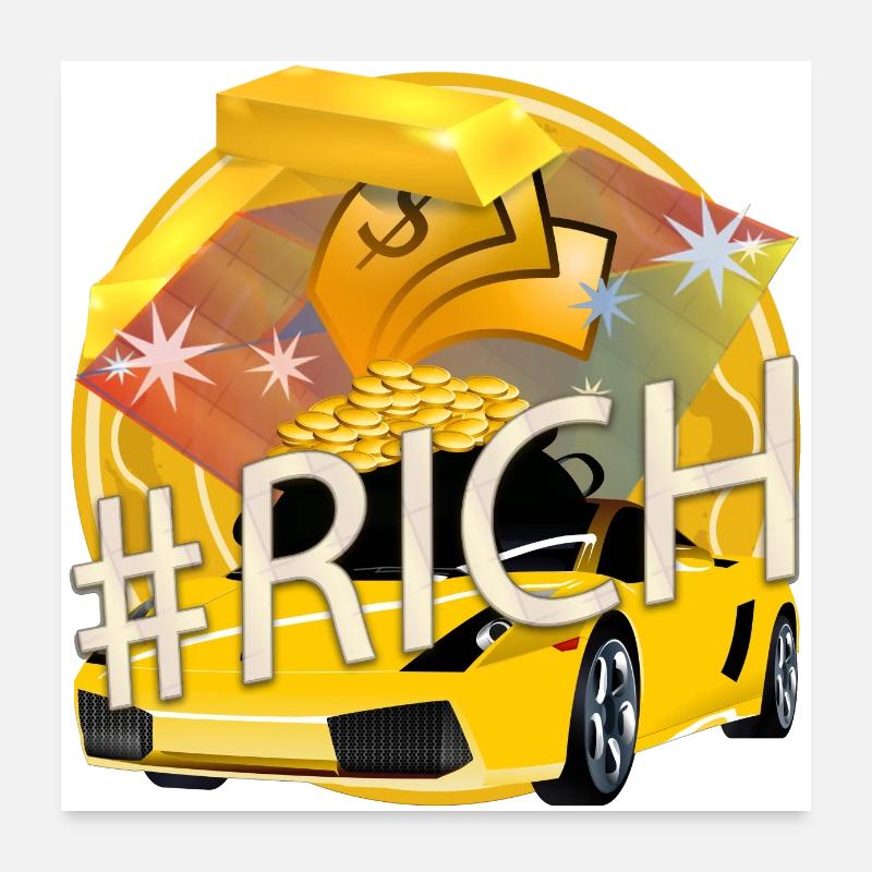 RICH KINGDOM - #Rich #Reich Poster 24" x 24" (60x60 cm)