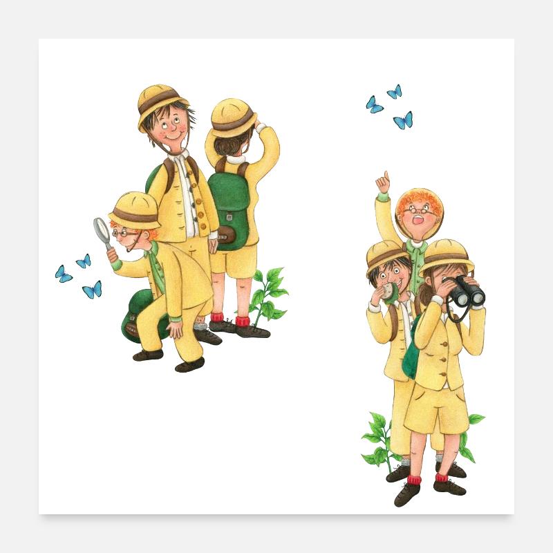 funny research team Poster 24" x 24" (60x60 cm)