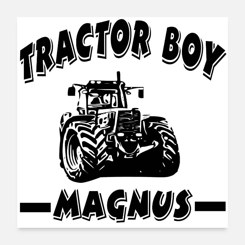 Tracteur Poster 60 x 60 cm