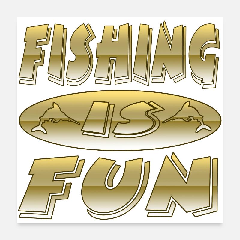 fishing Poster 24" x 24" (60x60 cm)