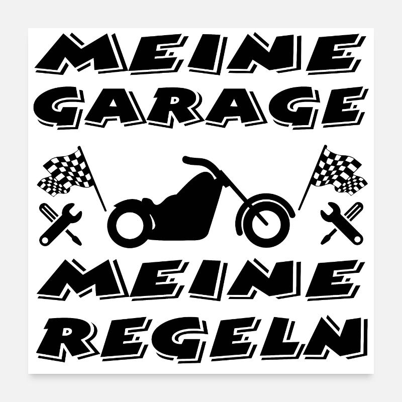 Garage Poster 60x60 cm