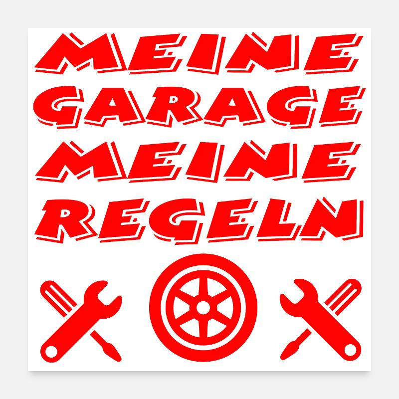Garage Poster 60x60 cm