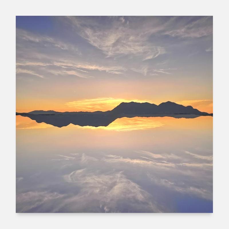 Coucher de soleil ByRino Poster 60 x 60 cm