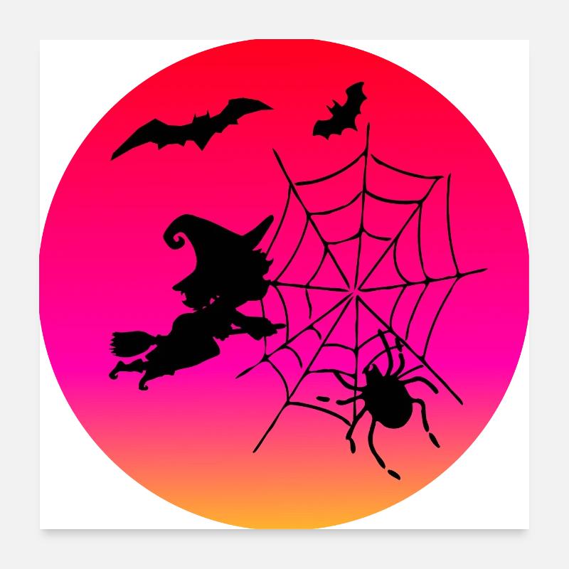 Hexenstunde - Halloween Poster 60x60 cm