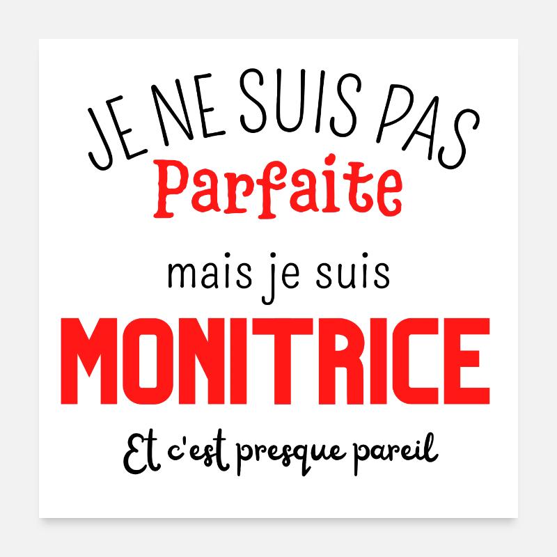 Not perfect but instructor Poster 24" x 24" (60x60 cm)