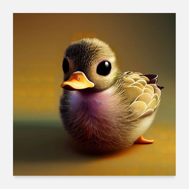 Träumen Sie von Entlein Poster 60x60 cm