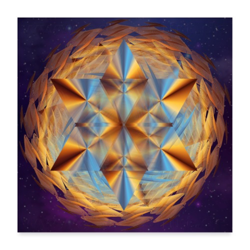 Wirbelstern - Stern aus Wirbeln - Universum - Poster 60x60 cm