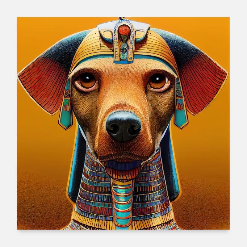 Chien égyptien Poster 60 x 60 cm