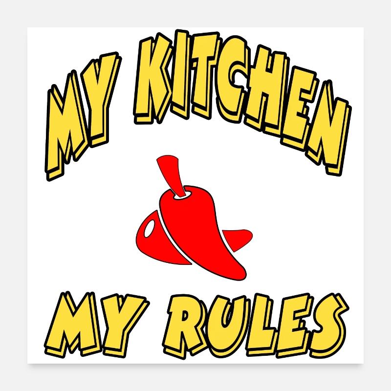 Küche Poster 60x60 cm