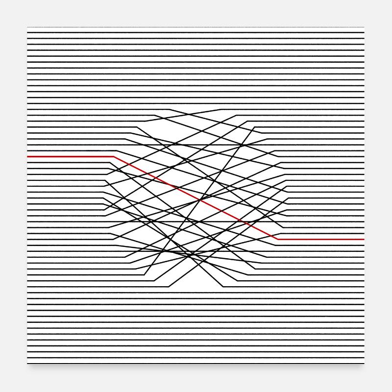 Lines Poster 24" x 24" (60x60 cm)