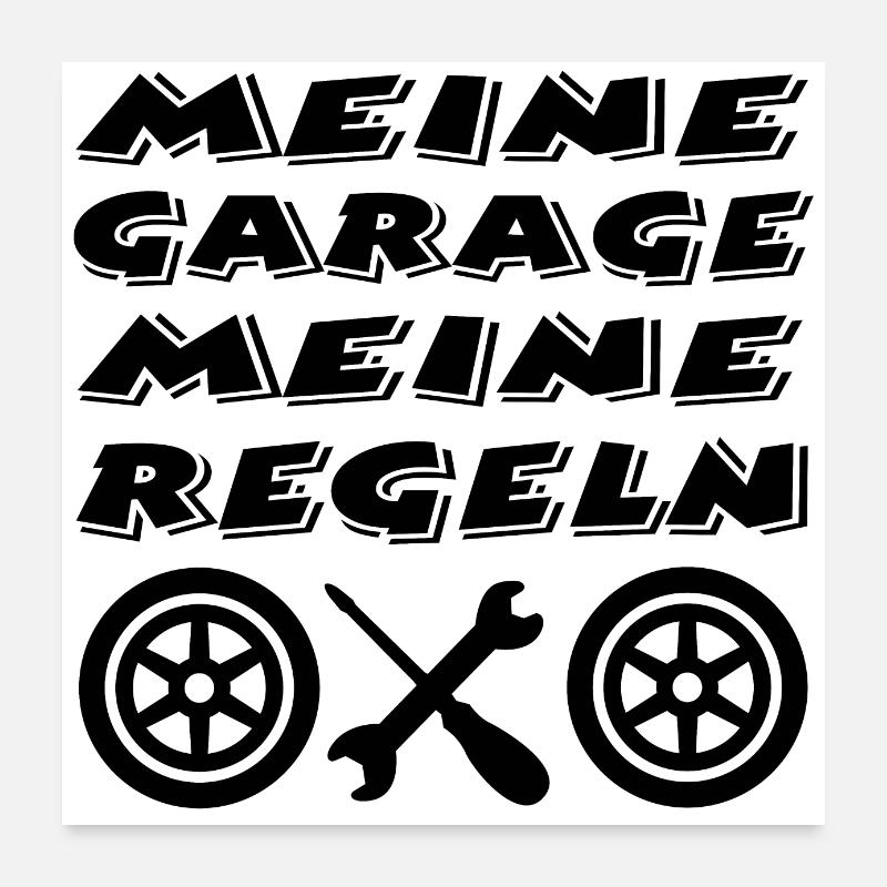 Garage Poster 60x60 cm