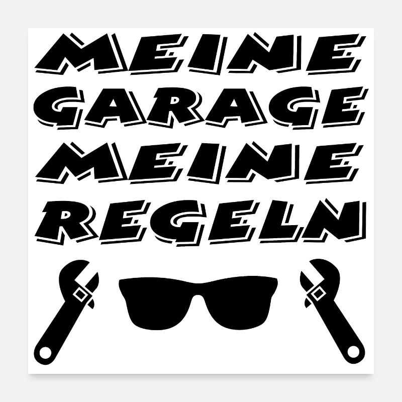 Garage Poster 60x60 cm