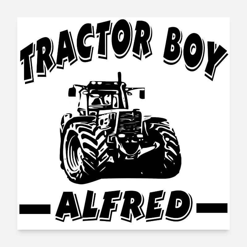 Traktor Poster 60x60 cm