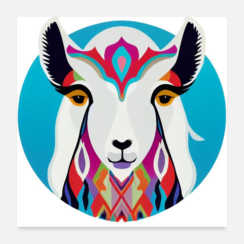 Lama Poster 60x60 cm