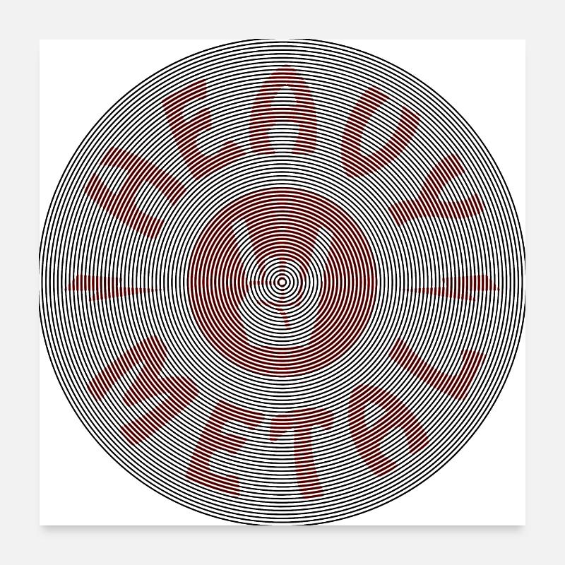 Métal lourd Poster 60 x 60 cm