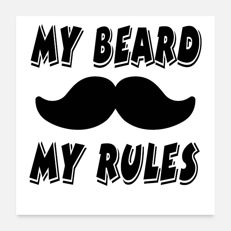 barbe Poster 60 x 60 cm