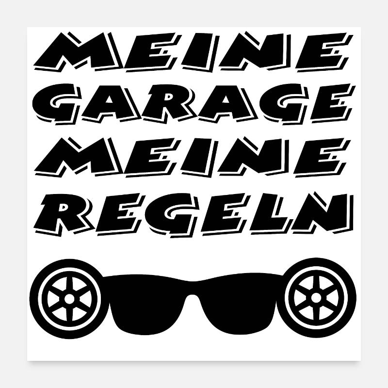 Garage Poster 60x60 cm
