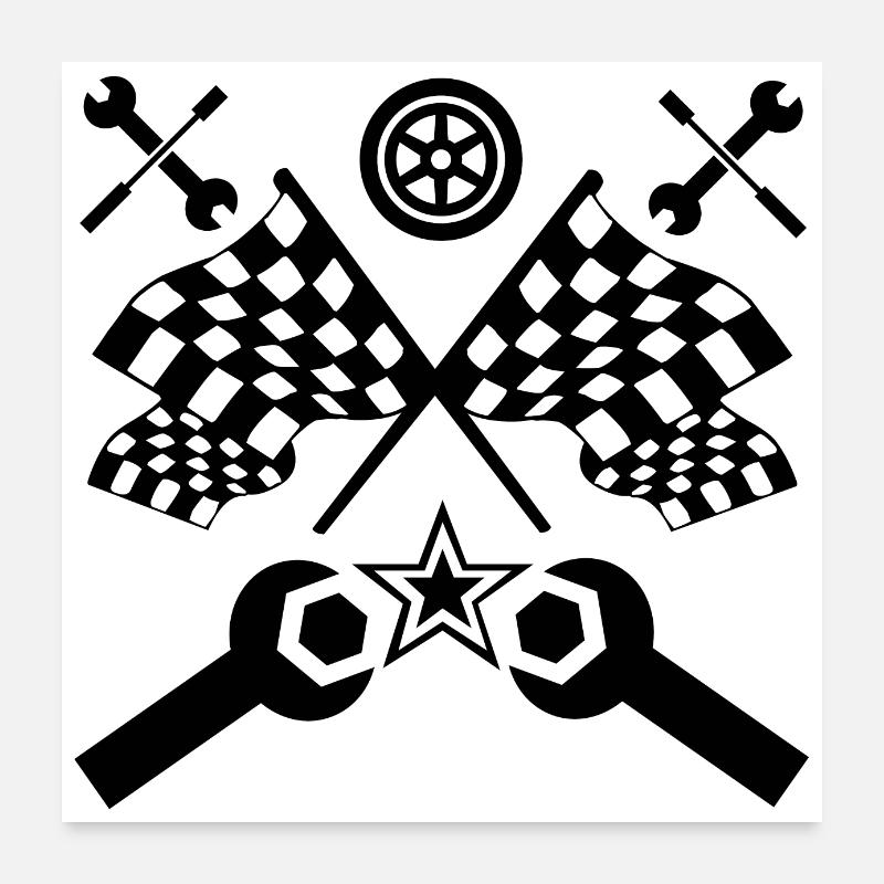 Car Poster 24" x 24" (60x60 cm)