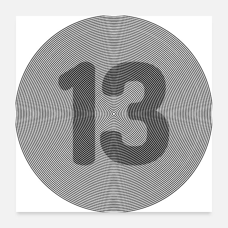 13 Poster 60 x 60 cm