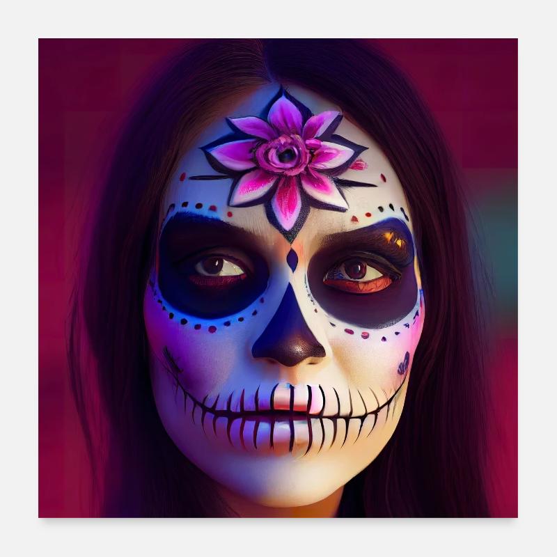Dream about Dia de los Muertos Poster 24" x 24" (60x60 cm)
