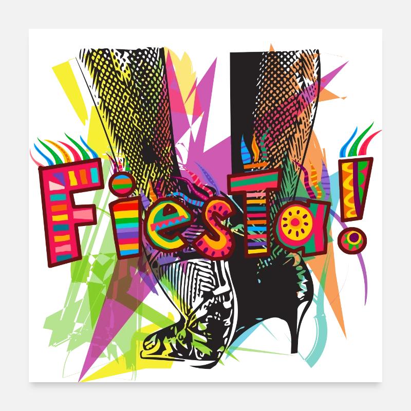 Fiesta ! Poster 60 x 60 cm