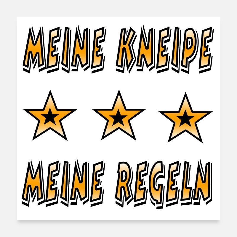 Kneipe Poster 60x60 cm