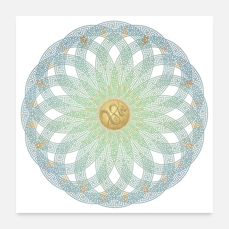 Mandala grec infinity, SSL Poster 60 x 60 cm