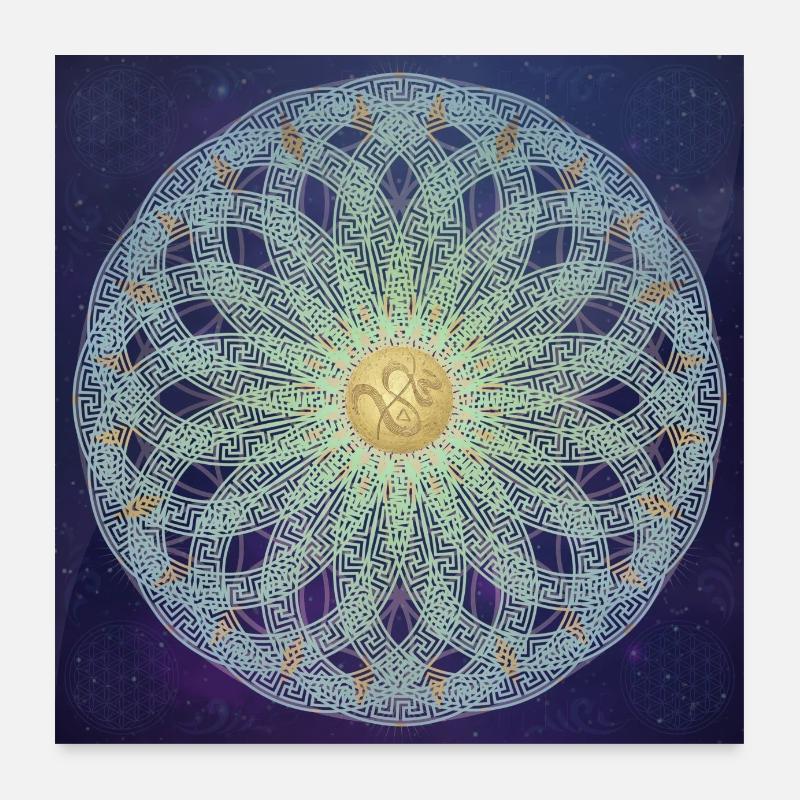 Mandala Greek Infinity, SSL - Universe Poster 24" x 24" (60x60 cm)