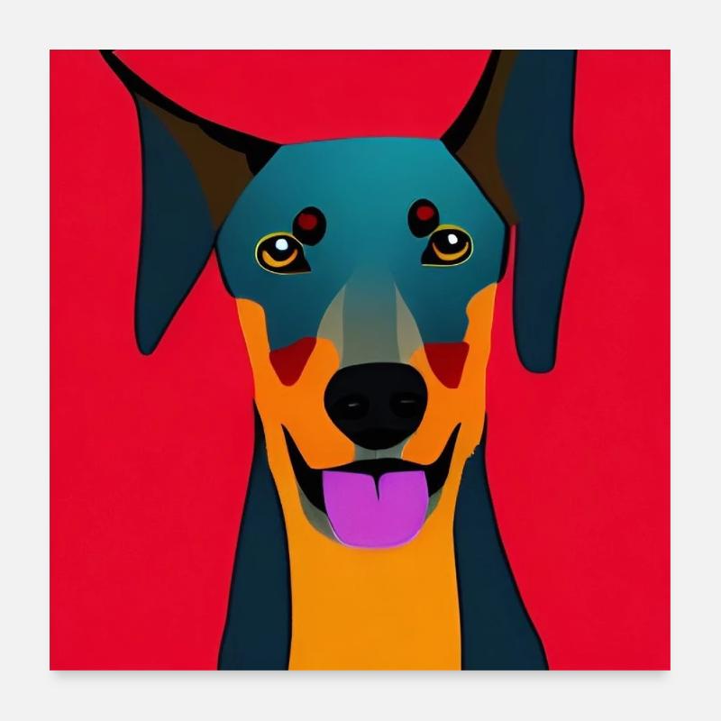 Lovly Doberman Poster 24" x 24" (60x60 cm)