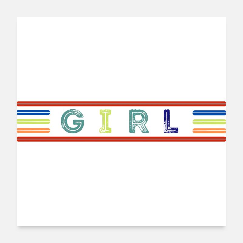 GIRL Poster 24" x 24" (60x60 cm)