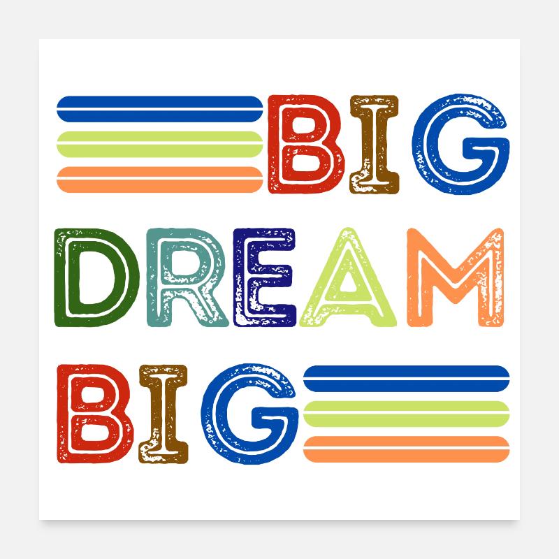 Großer Traum Poster 60x60 cm