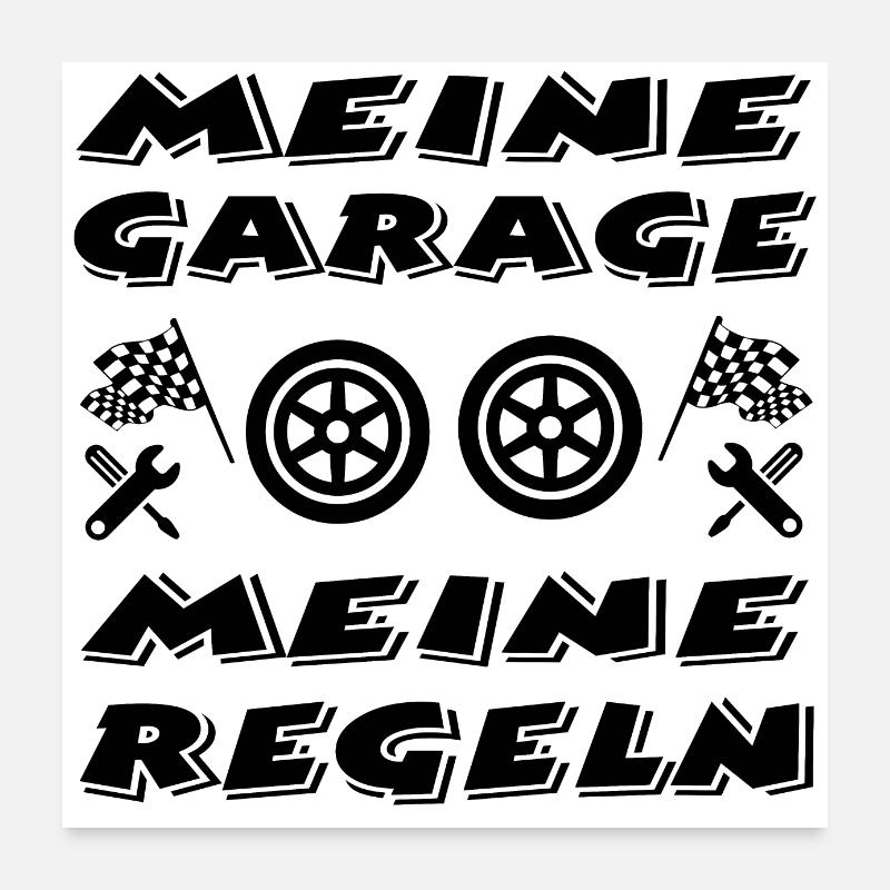Garage Poster 60x60 cm
